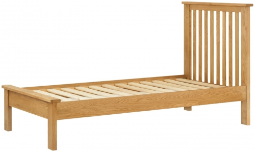 Brompton Oak 3'0 Single Bed