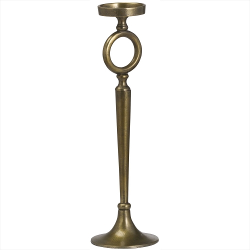 Ohlson Antique Brass Cast Small Decor Candle Stand