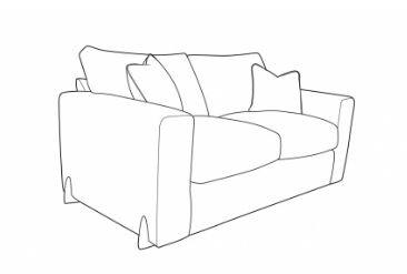 Hudson Fabric 2 Seat Sofa