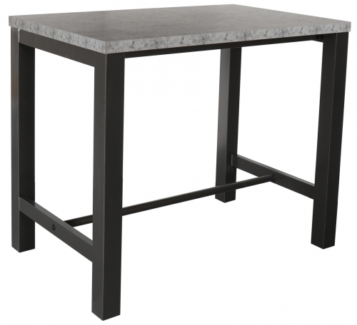 Telford Industrial Stone Effect Large Bar Table