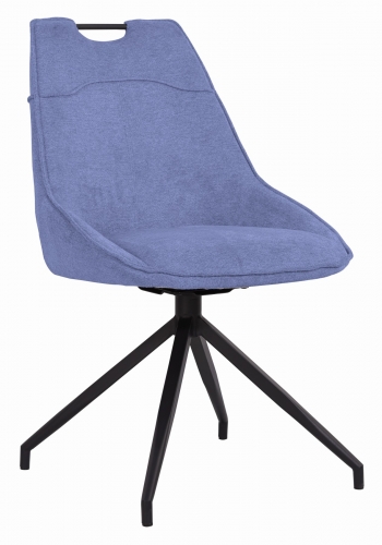 Carlsen Swivel Dining Chair-Blue