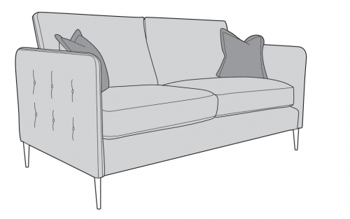 MIlan Fabric 4 Seat Sofa