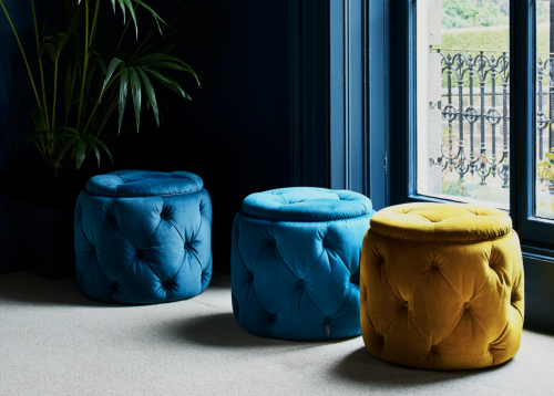Lucy Footstool - Various Plain Colours