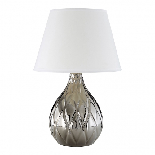 Hannah Silver Ceramic Table Lamp