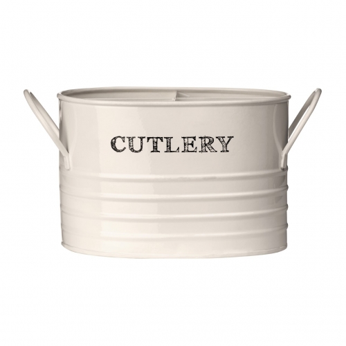 Sketch Cream Cutlery Tin