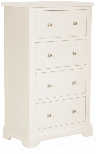 Ascot White 4 Drawer Chest