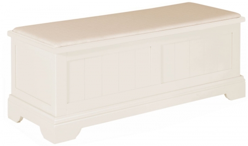 Ascot White Ottoman