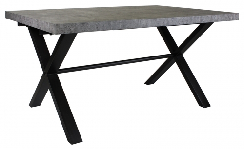 Telford Industrial Stone Effect Large Dining Table 
