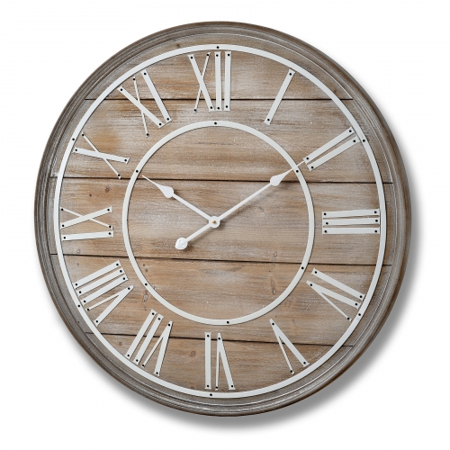 Large Wooden Wall Clock