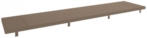 Hamden Industrial 180 Bench Seat Pad - Taupe