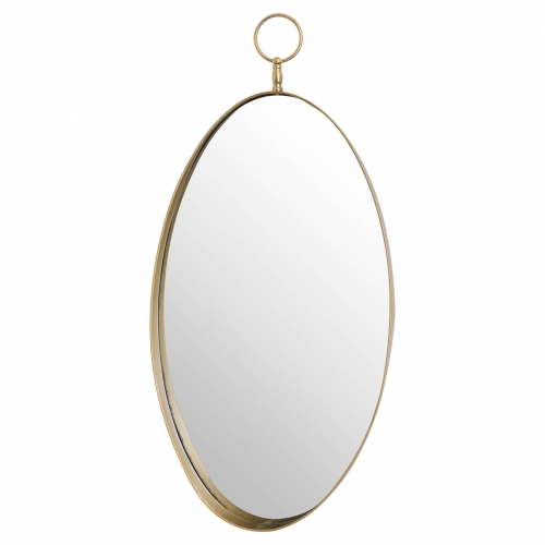 Antique Bronze Oval Mirror With Decorative Loop Furniture Traders Antique Bronze Oval Mirror With