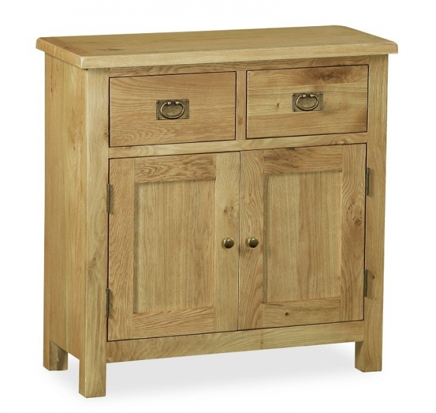 Somerset Waxed Oak 2 Door 2 Drawer Mini Sideboard