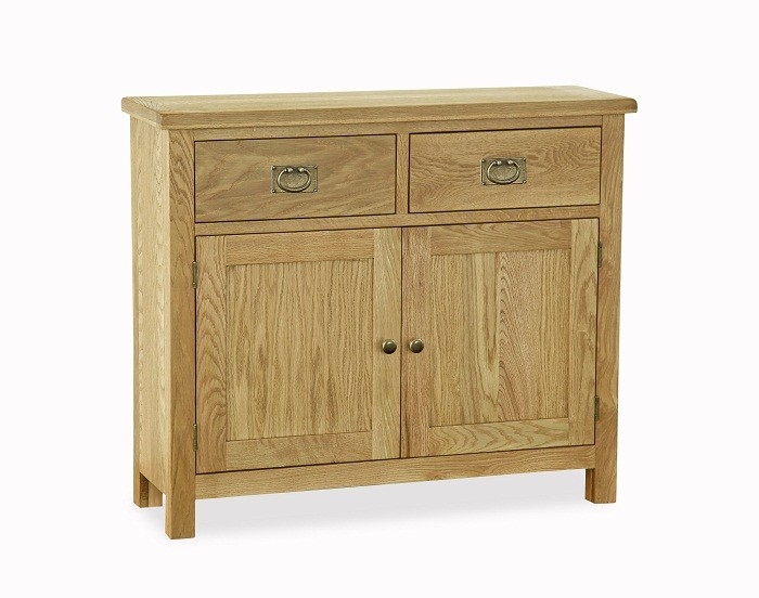 Somerset Waxed Oak 2 Door 2 Drawer Small Sideboard