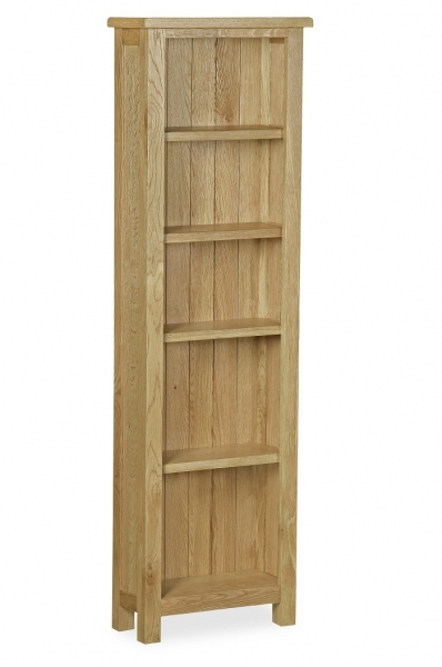 Somerset Waxed Oak Tall Narrow Bookcase
