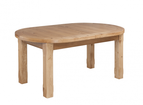 Hebden Solid Oak Oval Extending Dining Table