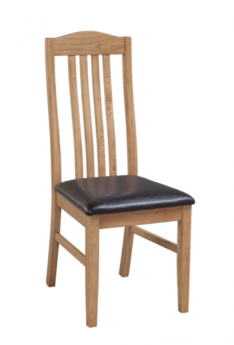 Hebden Solid Oak Slatted Dining Chair