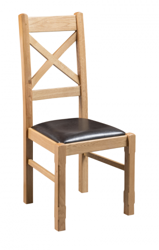 Hebden Solid Oak Cross Back Dining Chair