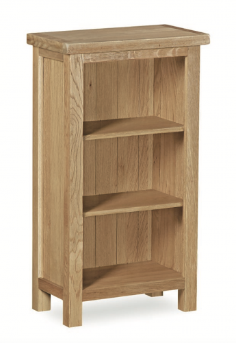 Somerset Waxed Oak Low Narrow Bookcase