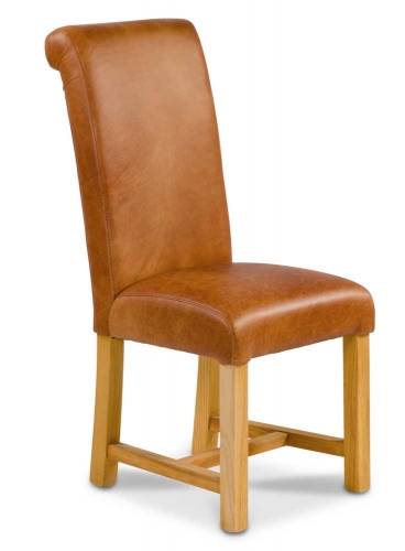 Heritage Grand Rollback Dining Chair - Full Leather FT