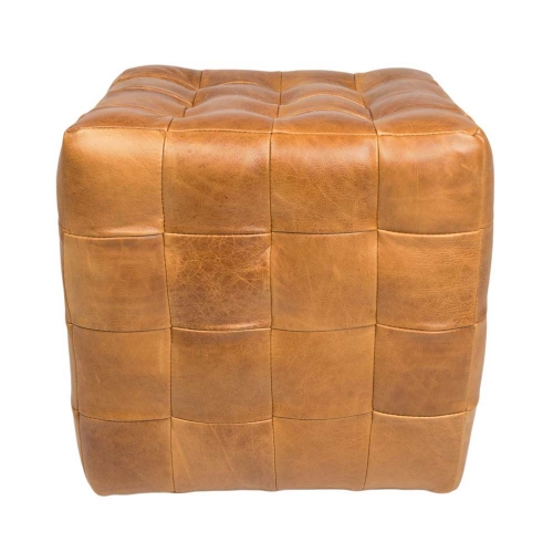 Heritage Patchwork Footstool - Full Leather FT