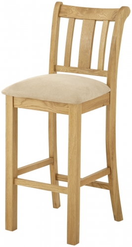 Brompton Oak Bar Stool