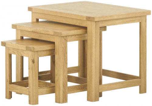 Brompton Oak Nest Of Tables