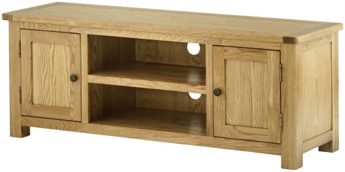 Brompton Oak Large Tv Unit