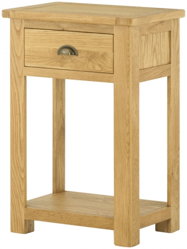 Brompton Oak 1 Drawer Console Table