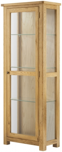 Brompton Oak Glazed Display Unit