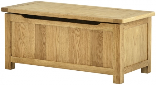 Brompton Oak Blanket Box