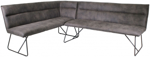 Telford Industrial Fabric Corner Bench