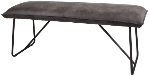 Manhattan Industrial Fabric Bench-Small