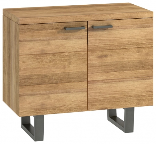 Telford Industrial Oak  2 Door Sideboard