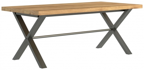 Telford Industrial Oak Large Dining table