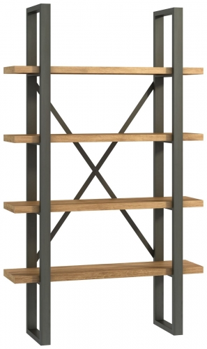 Telford Industrial Oak Shelf Unit