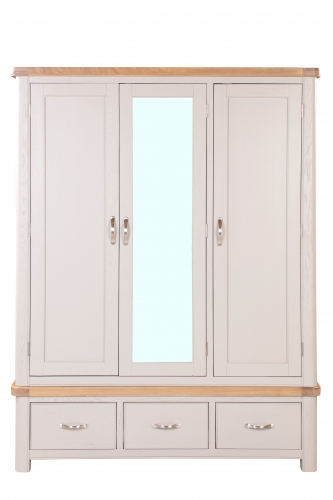 Brooklyn rustic oak single wardrobe