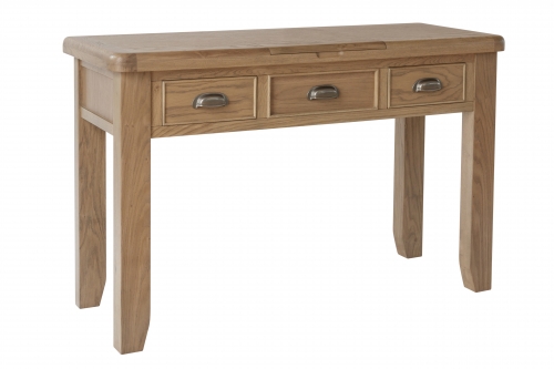 Milby Oak Dressing Table With Hidden Mirror