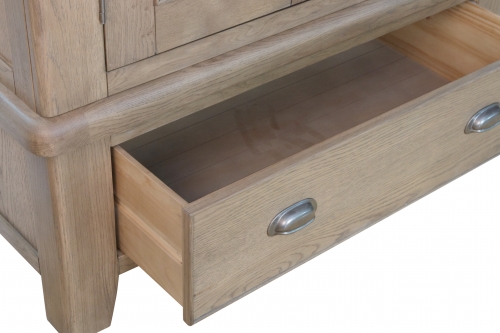 Brooklyn rustic oak single wardrobe