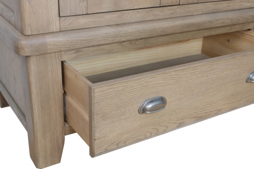 Brooklyn rustic oak single wardrobe