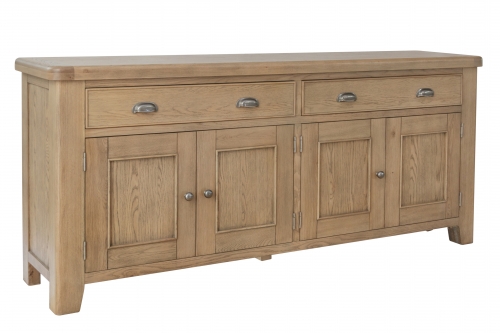 Milby Oak 4 Door 2 Drawer Sideboard