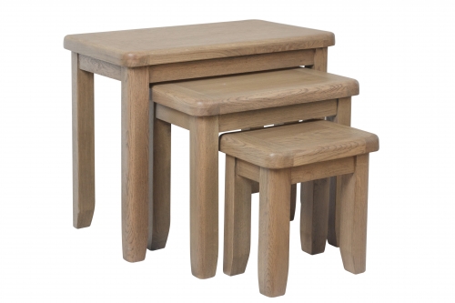 Milby Oak Nest of Tables