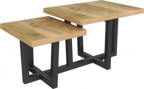 Telford Industrial Oak Step Coffee Table