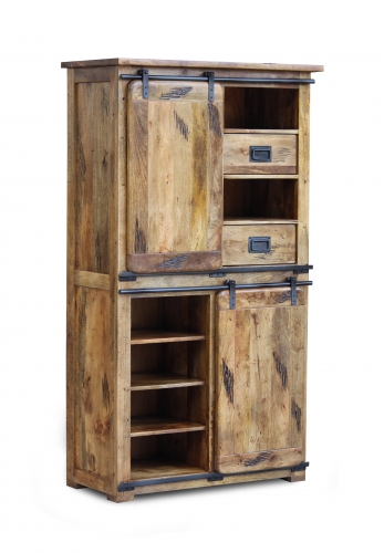 Jaipur Mango Wood Display Cabinet