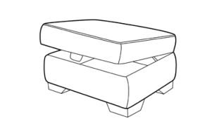 Otley Small Fabric Storage Stool