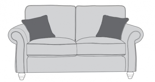 Viscount Fabric 2 Seat Sofa