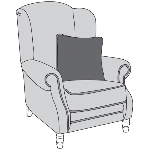 Viscount Fabric Wing Chair