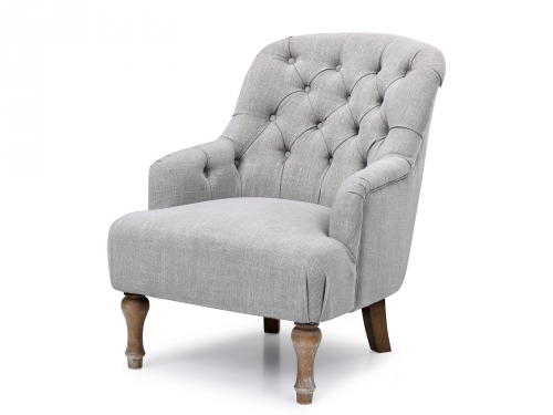 Grace Linen Chair - Grey 