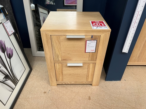 Verona Oak 2 Drawers Bedside