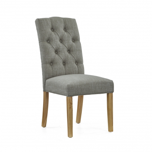 Gilling Fabric Dining Chair - Grey