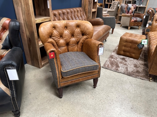 Heritage Monroe Armchair- Uistnight & Leather FT